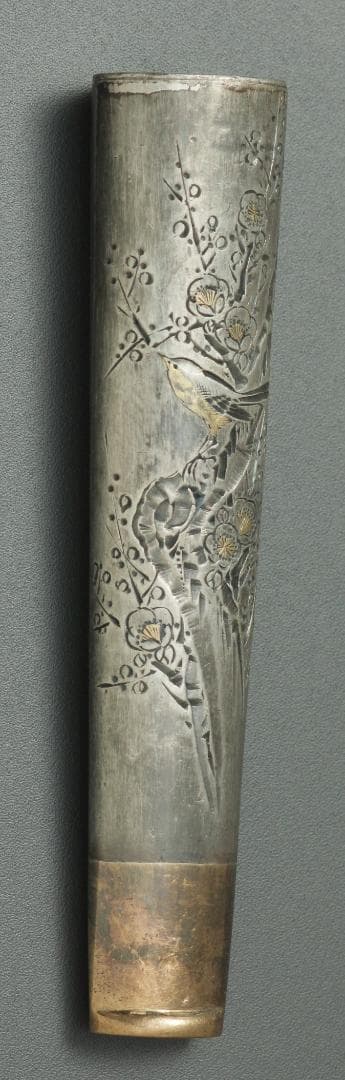 金属製たばこパイプ 年代物 銘廣春