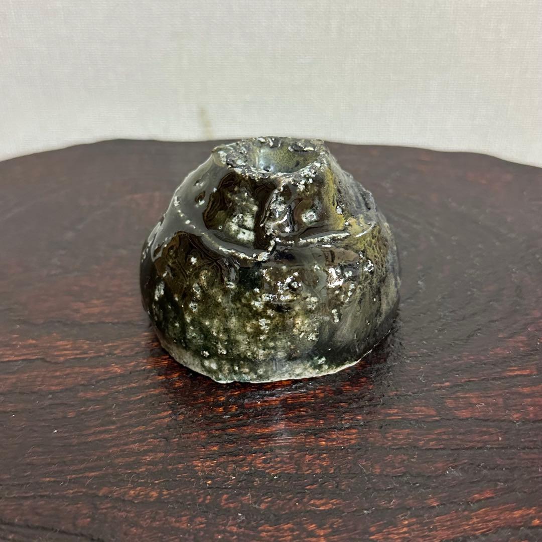 【ぱたぱたこ】ジェフ・シャピロ 窯変黒釉ぐい呑