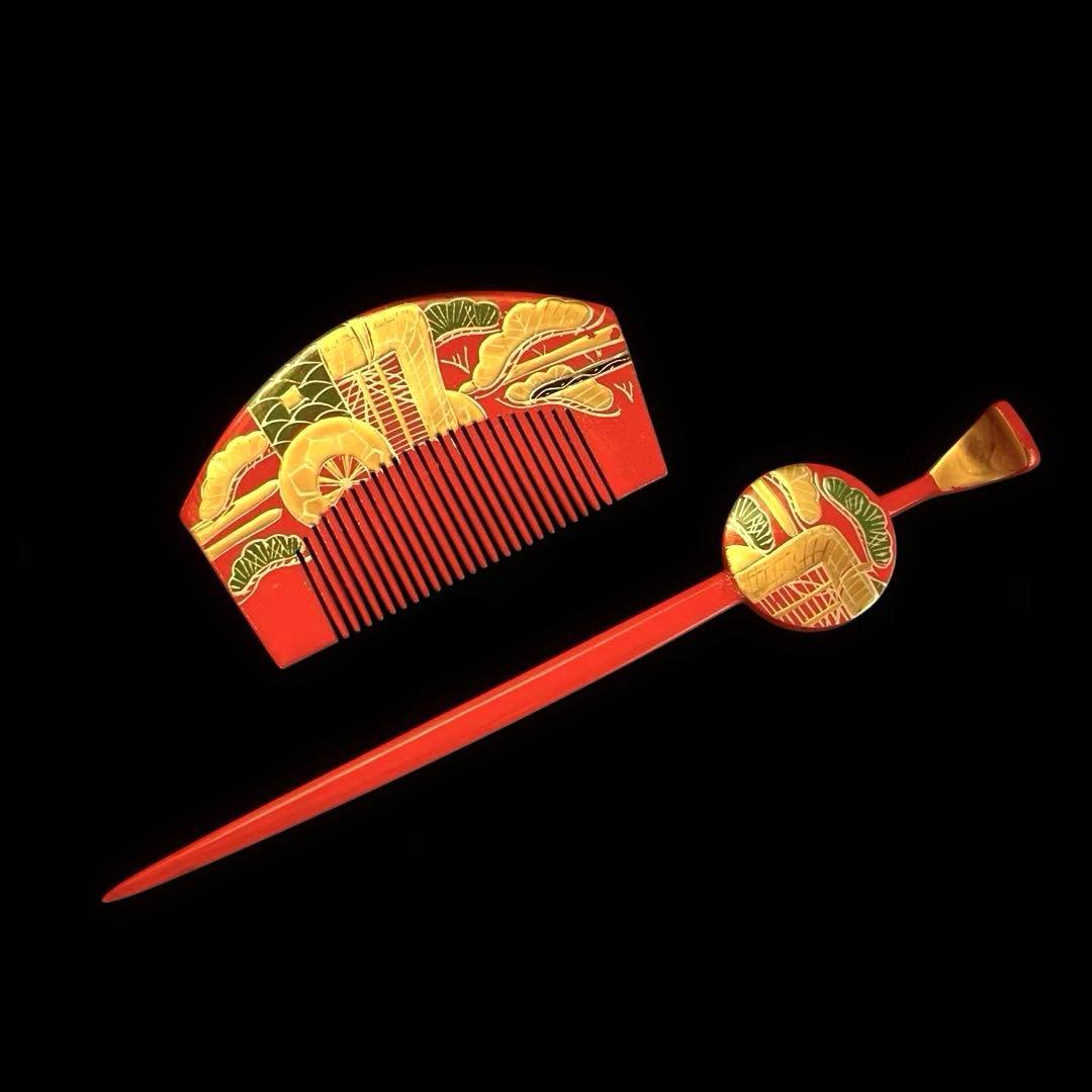 専用です。 日本髪 髪飾り 七五三(7歳) 橙色