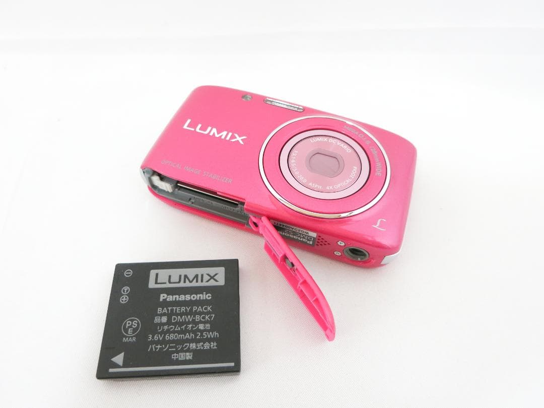 オススメ美品☆デジカメ Panasonic LUMIX DMC-S2 ピンク - メルカリ