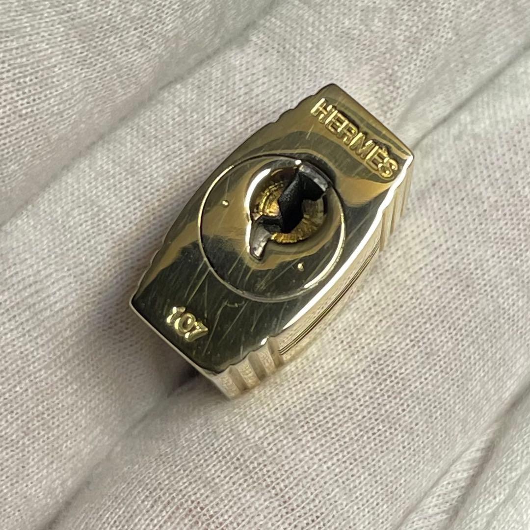 美品】エルメス K24ゴールドメッキ パドロック カデナ リペア品 107番