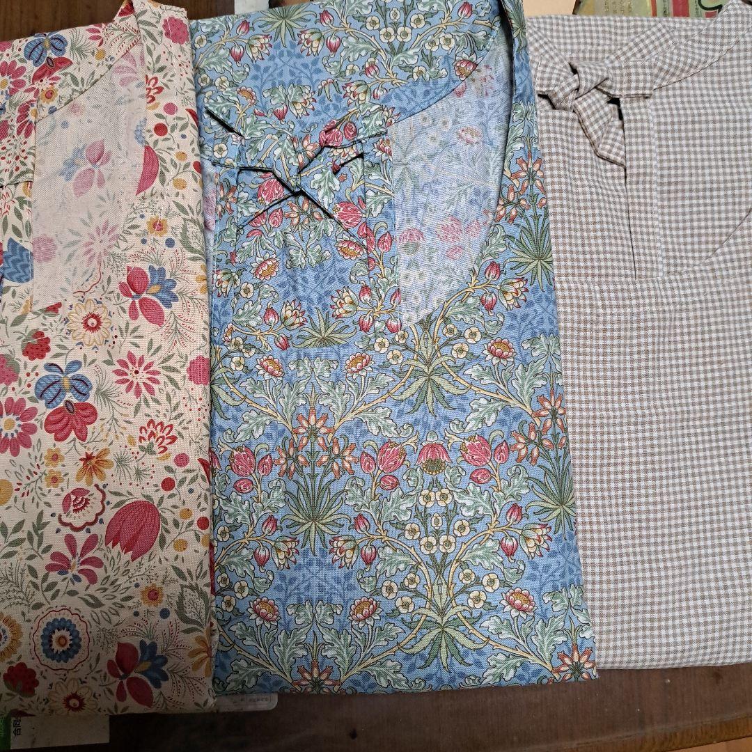 ハンドメイド割烹着(まり)３枚セット