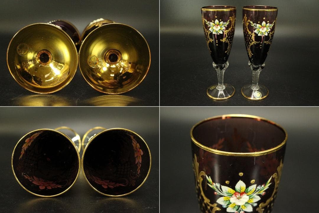 ベネチアガラス ムラノ グラス まとめて(A964)