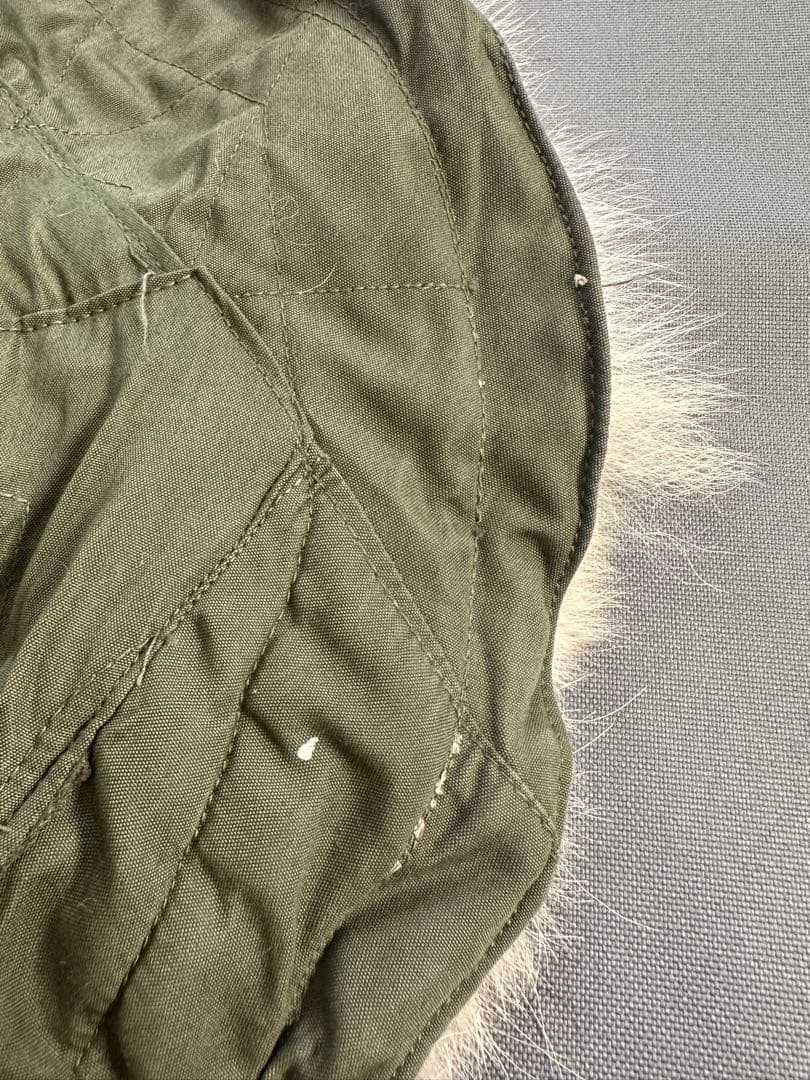 M51 パーカー用フード　白ラベル　※折れ