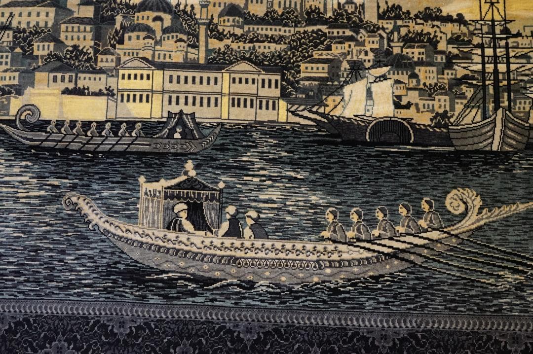 ヘレケ HEREKE CINAR トルコ有名なチナール工房 シルク100%絹絨毯