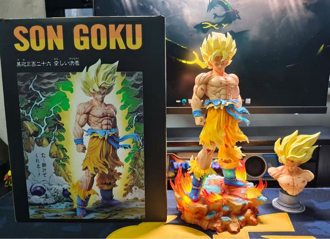 ドラゴンボール 孫悟空 ガレキ ガレージキット スタチューX②⑤④