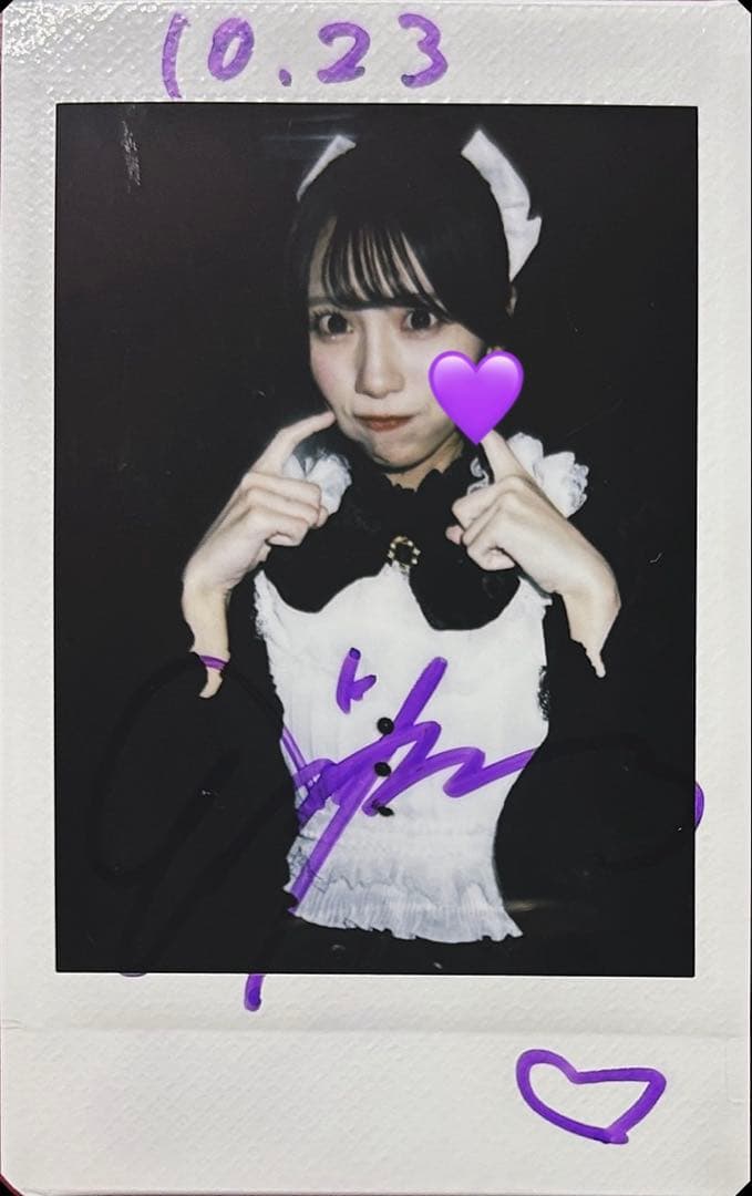 ♡*様 iLiFE! 純嶺みき サインあり チェキ ハロウィン メイド - メルカリ