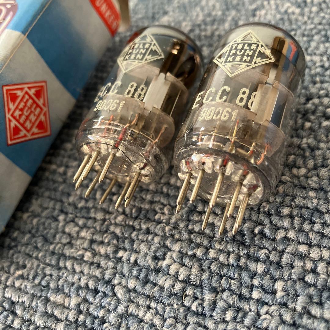 テレフンケン TELEFUNKEN ECC 88 真空管 2本セット