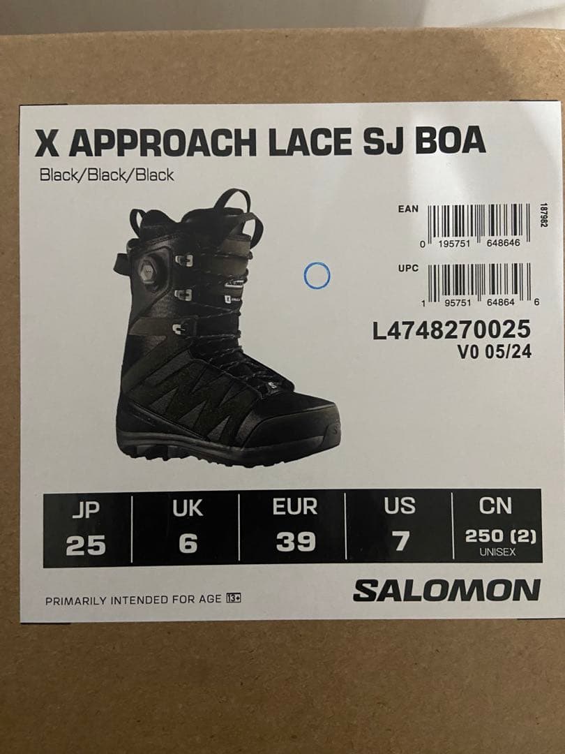 【最終値引き】Salomon X Approach Lace SJ BOA®