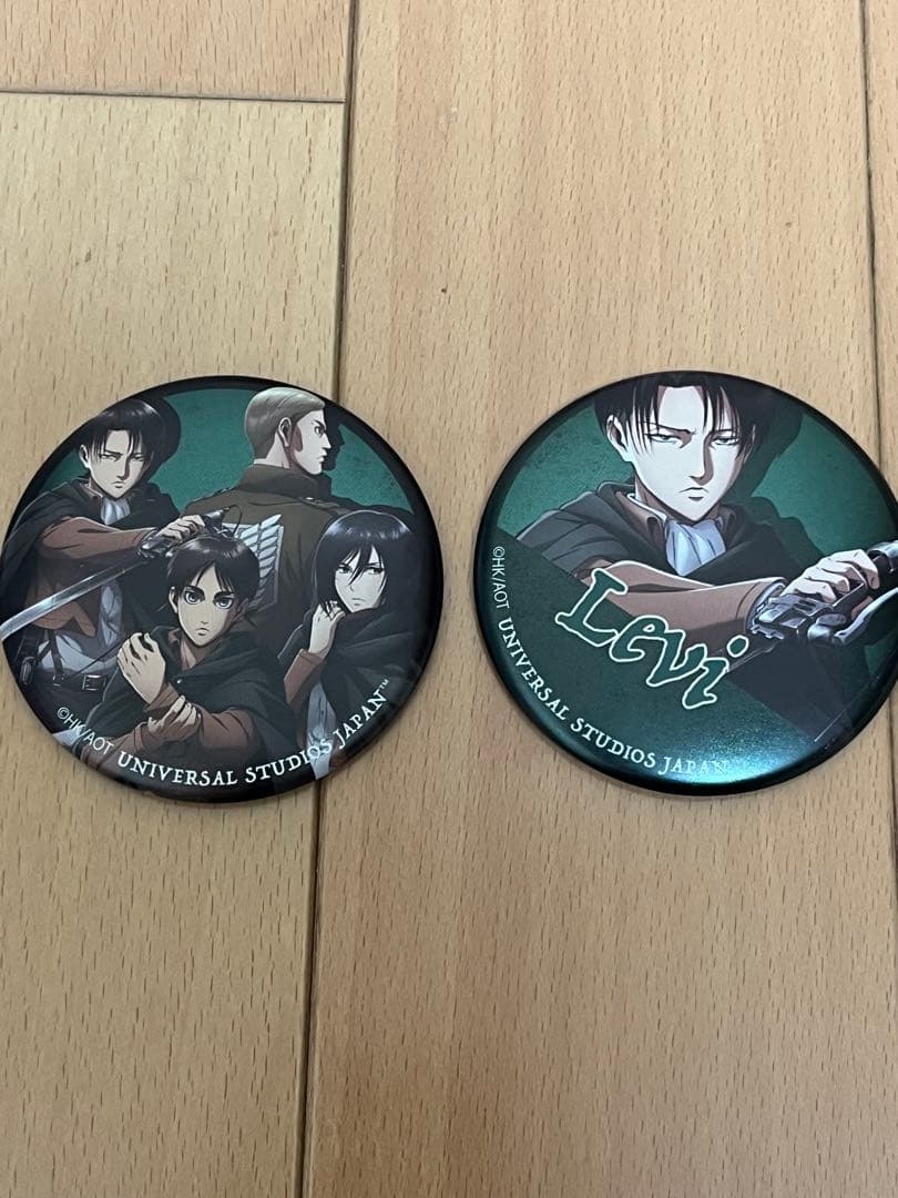 進撃の巨人リヴァイ兵長缶バッジ - メルカリ