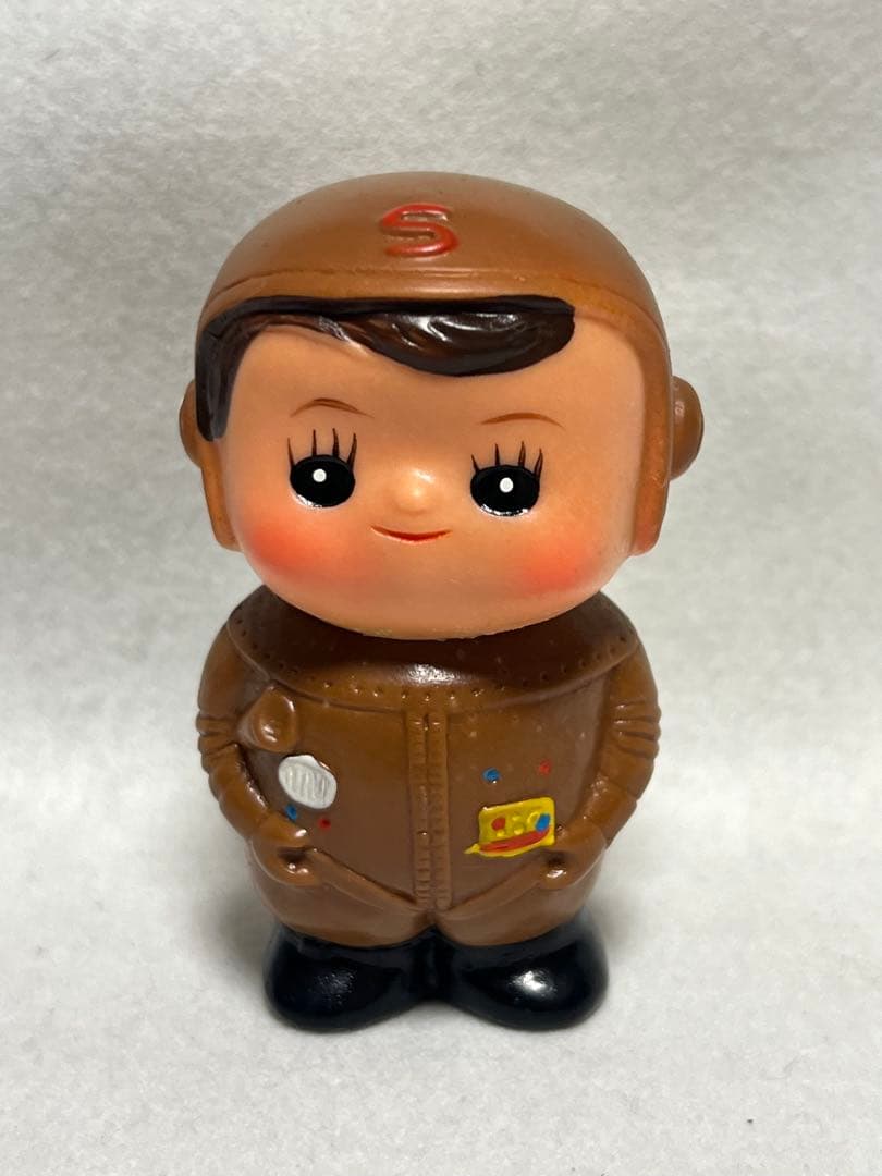 激レア 当時物 昭和レトロ 滋賀銀行 ソフビ しがちゃん 貯金箱 宇宙服