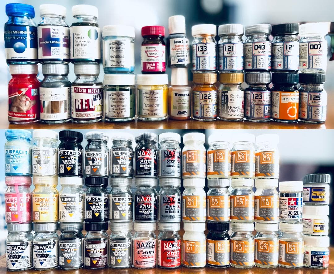 6万円相当]ガイアカラー、Mr.カラー、タミヤ他塗料セット