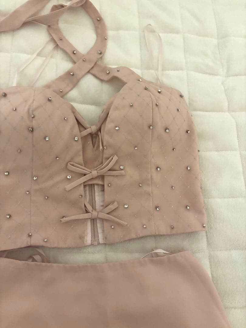 ROBE de FLEURS ピンク ナイトドレス S