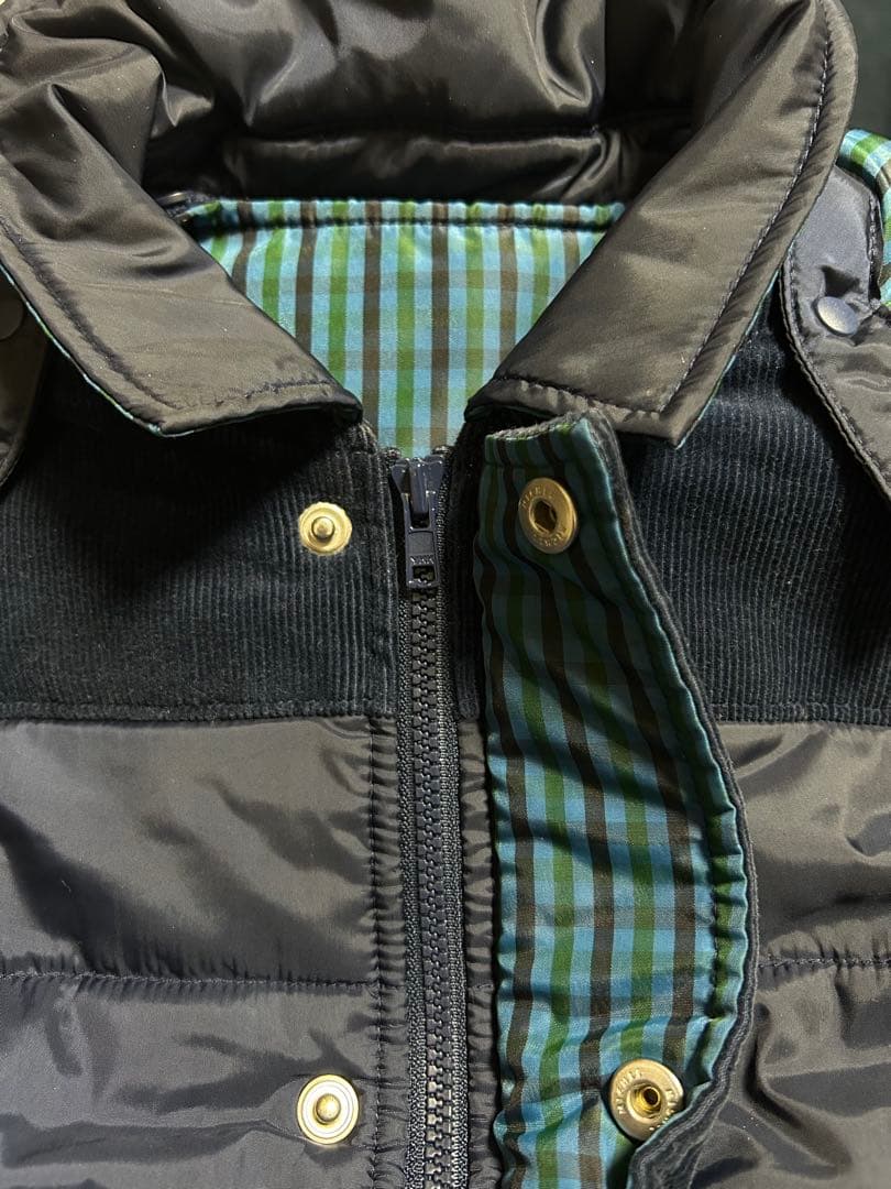 familiar ネイビー 中綿コート　90㎝　取り外しベスト付き　アウター