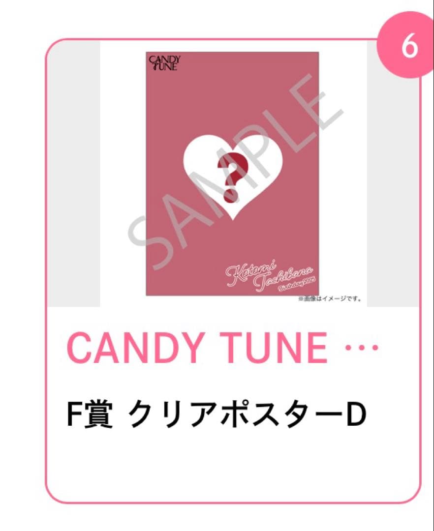 CANDY TUNE 立花琴未生誕記念2025すきくじ クリアポスターセット