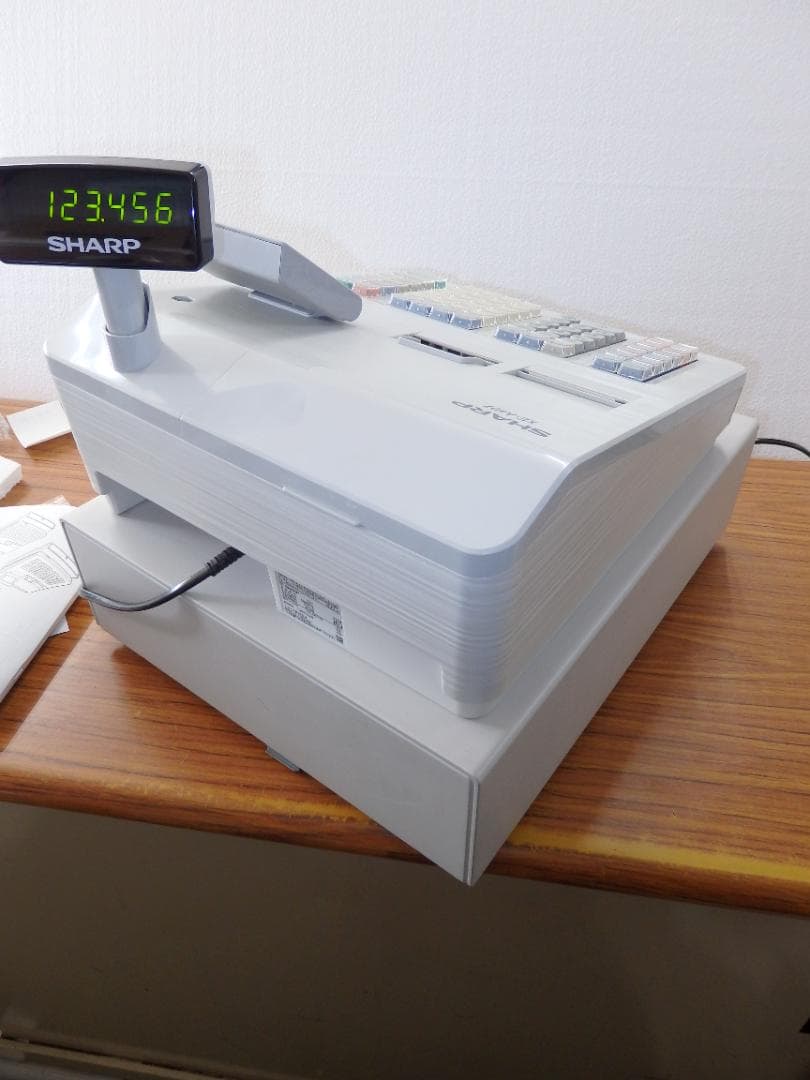 5210 設定無料XE-A407W 20部門 シャープ レジスター 軽減税率対応