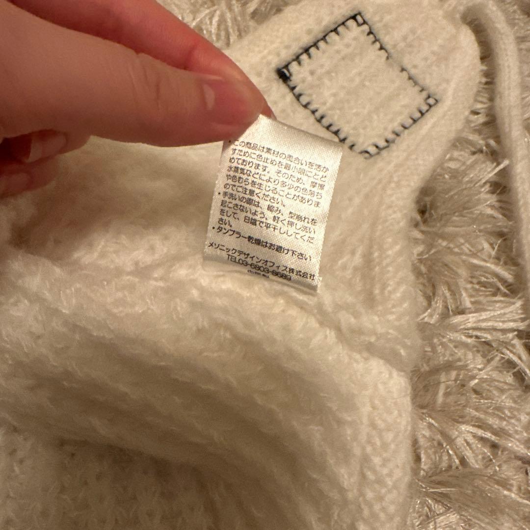 帽子 ANDMARY Baby knit babushka Ivory ANDMARY】Baby knit babushka