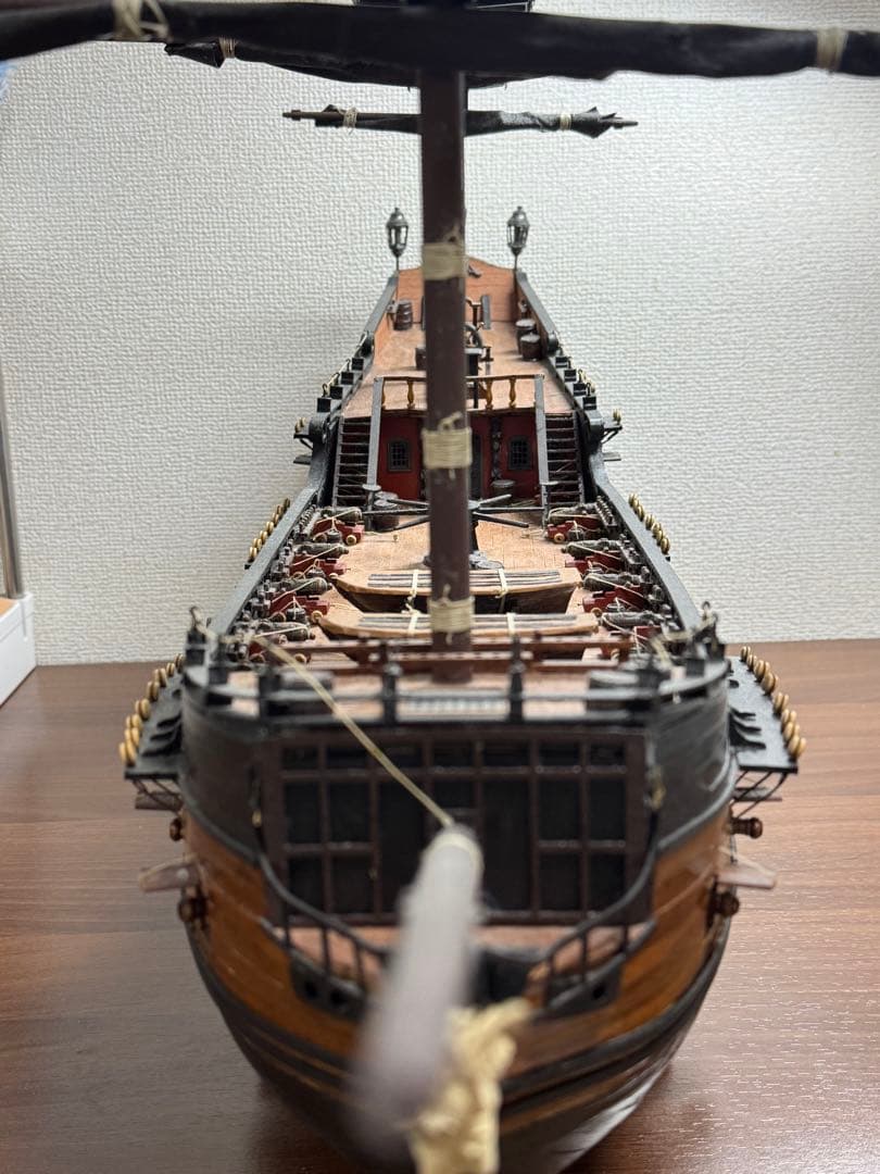 ブラックパール号　模型　木製帆船模型
