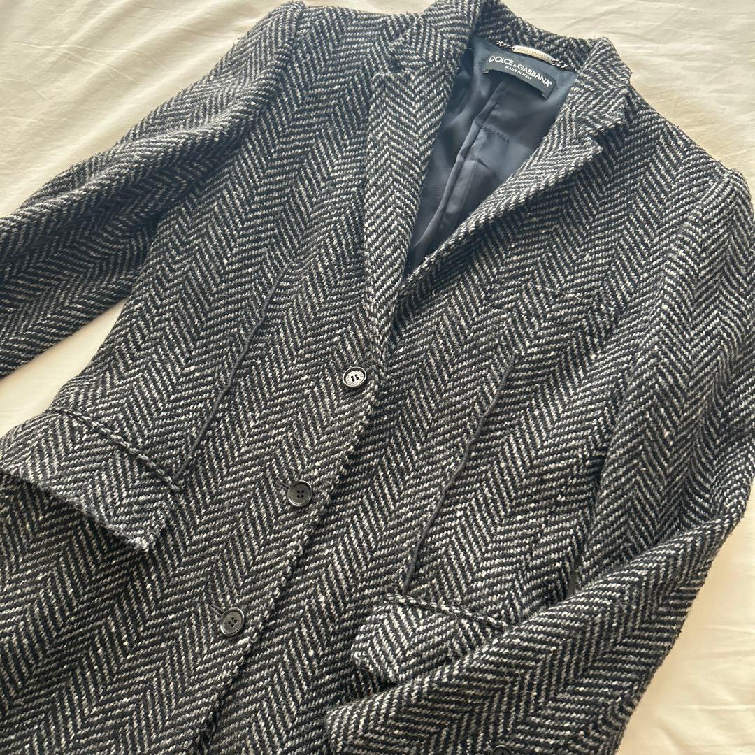 DOLCE&GABBANA ドルチェ&ガッバーナ ツイード チェスター コート