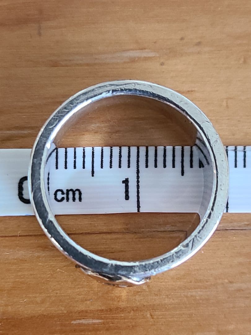 goro's ゴローズ 平打ちリング 11～12号 斜め飛び ピンキーリング