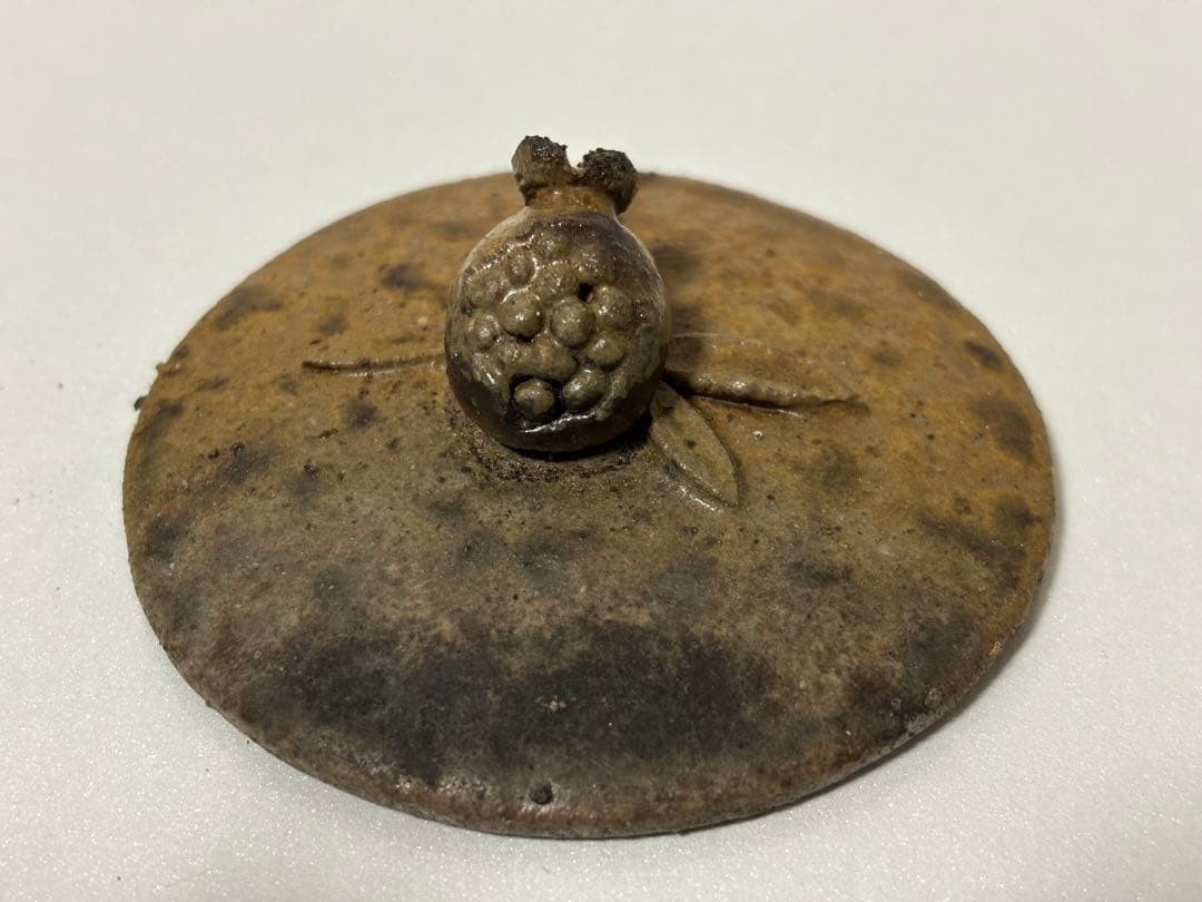 ⑫備前焼 宝瓶 登り窯 ザクロ 柘榴 手びねり 急須