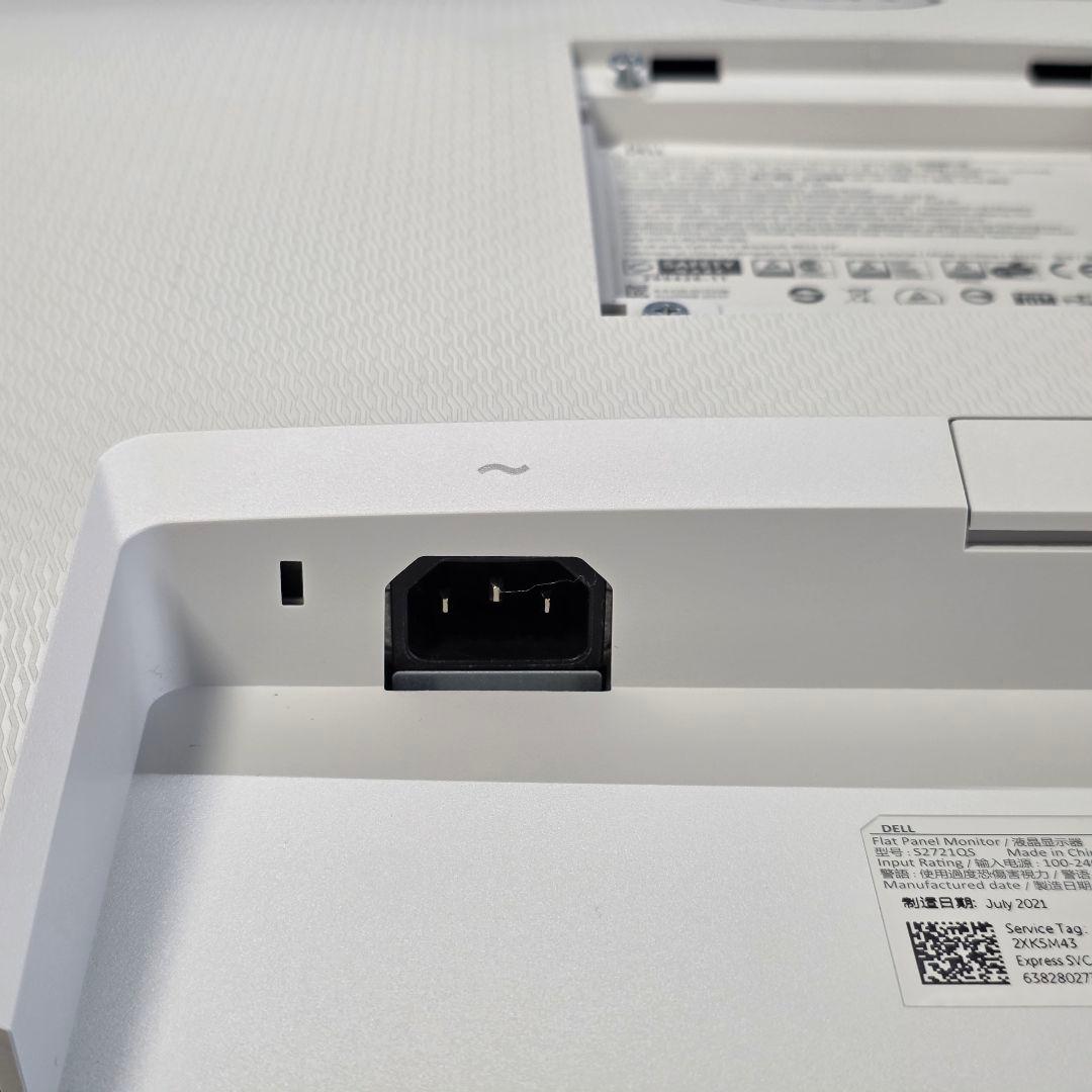 スタンドなし】DELL S2721QS 27インチ 4K モニター ケーブル付