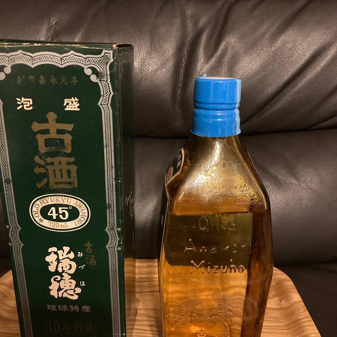 古酒 未開栓 泡盛 瑞穂 琉球特産 OLD AWAMORI 10年貯蔵