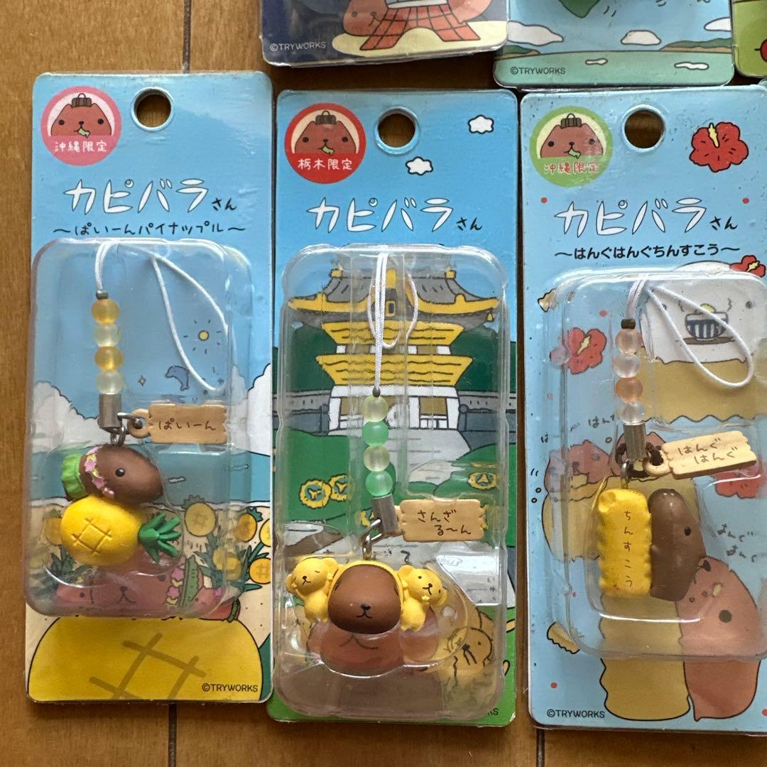 ご当地カピバラさん　チャームストラップ　19点
