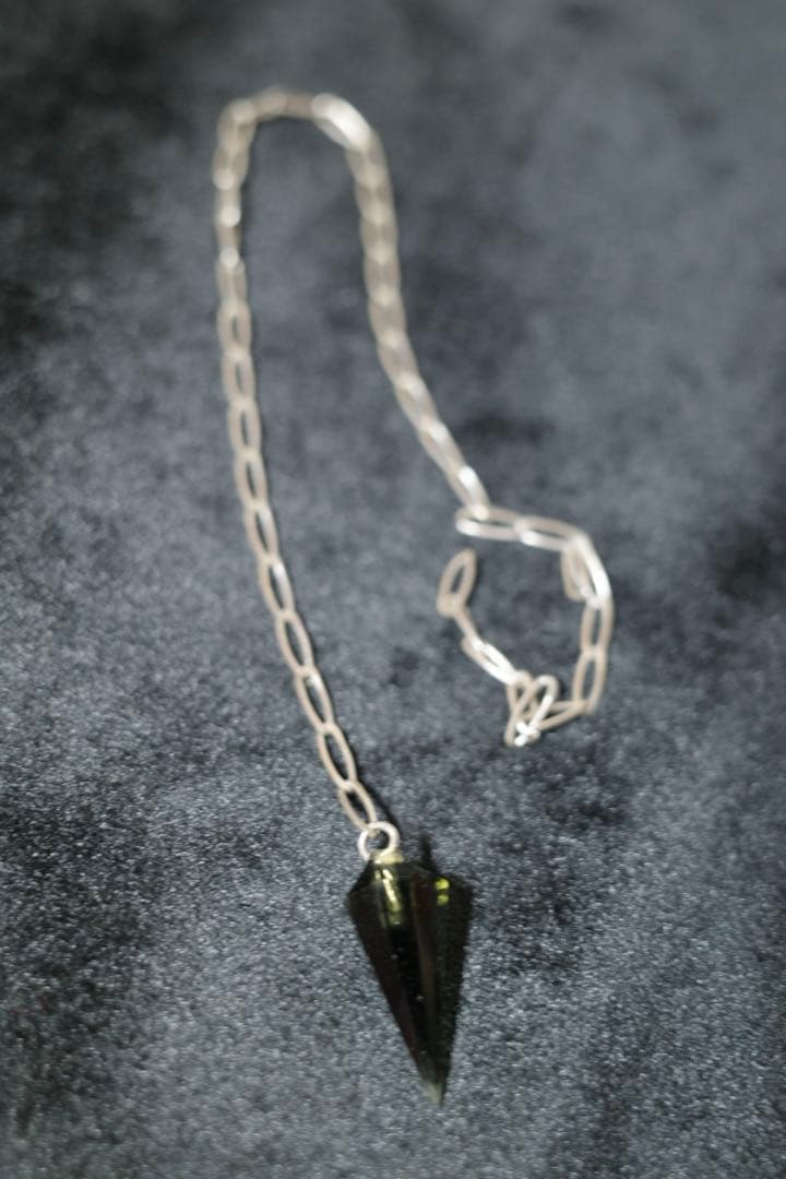 モルダバイト ペンデュラム 鑑別書付き アクセサリー