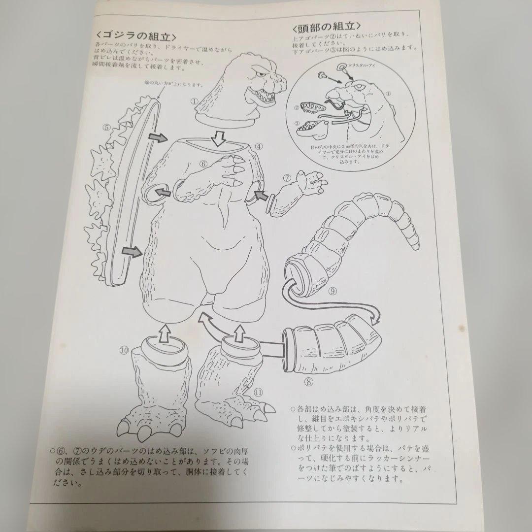 未組立】ツクダホビー ゴジラ 1964 1:160 PVCモデルキット