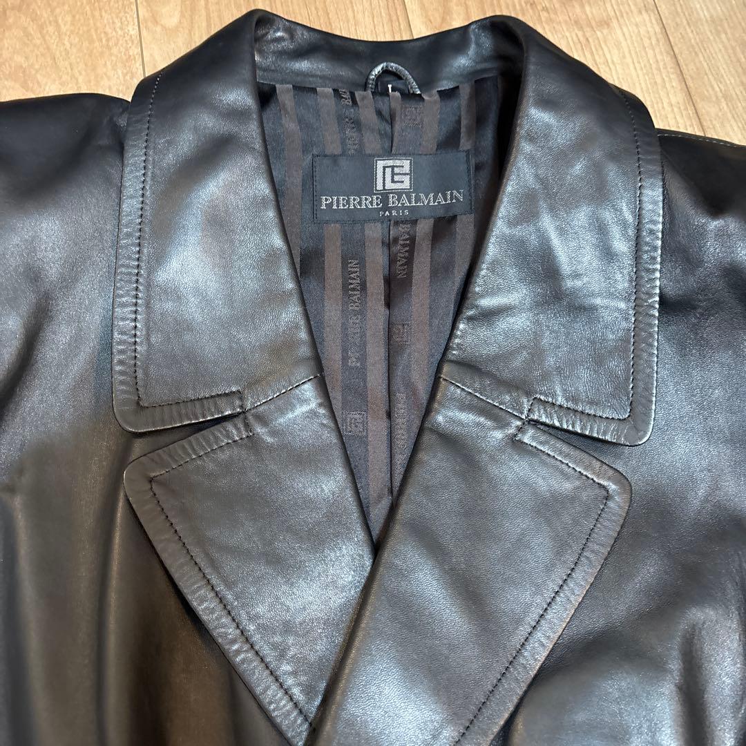 ピエールバルマン 羊革 ジャケット Lサイズ - メルカリ