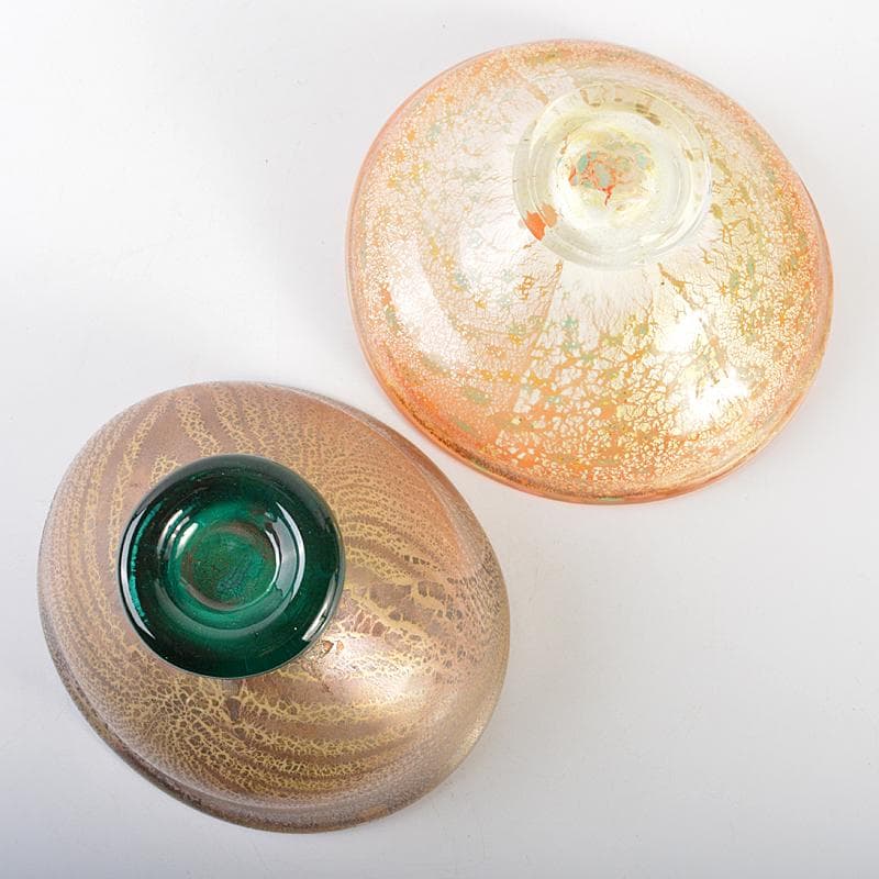 ガラス作家 高松敬子作 鉢 器 2点まとめて D R7510