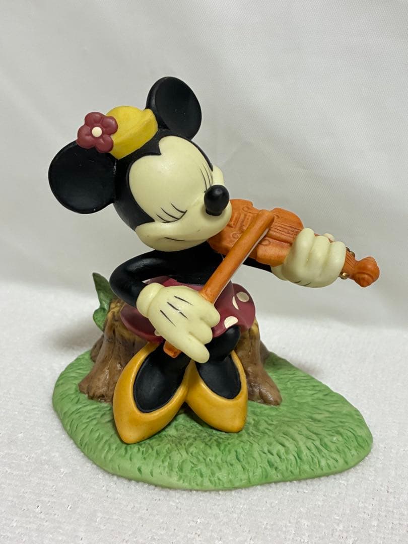 ディズニー　ミッキー　音楽隊　置物　陶器　三協商事