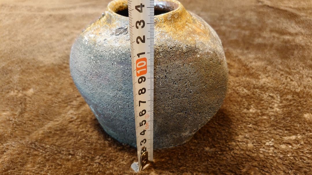 古越前 越前焼 偏壺 釉薬 花入 薪窯 西浦武 山田和 1