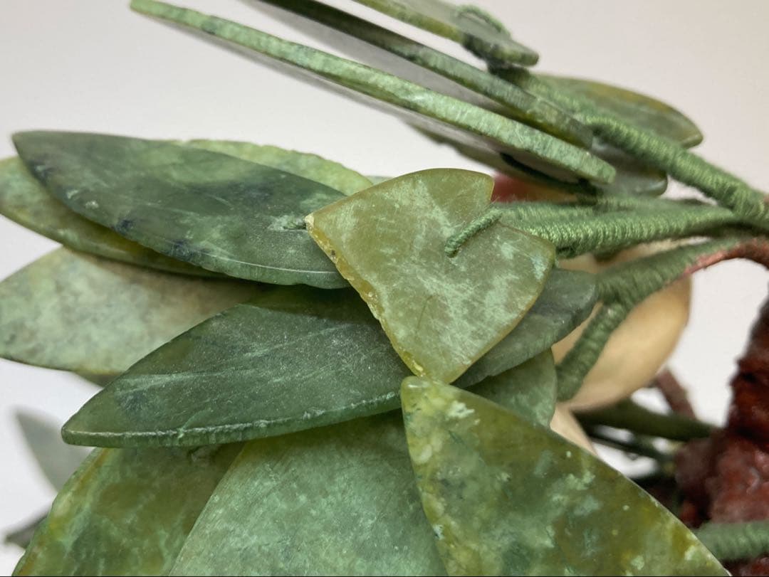 中国美術 天然石 玉石盆栽