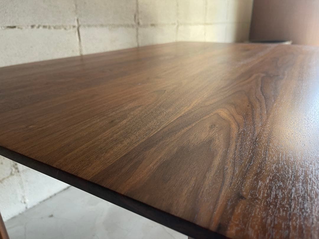 ウォールナット 無垢材　150 ダイニングテーブル　木脚　国産メーカー