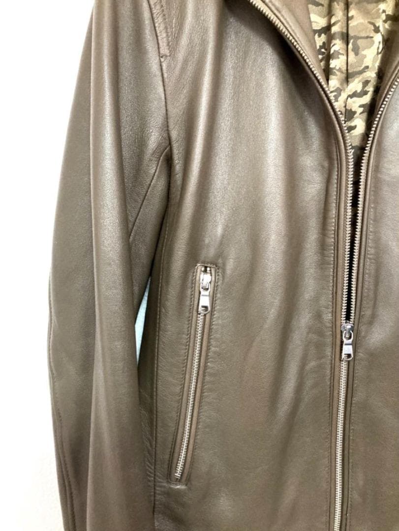 Mサイズ テットオム TETE HOMME レザージャケット ライダース 男女