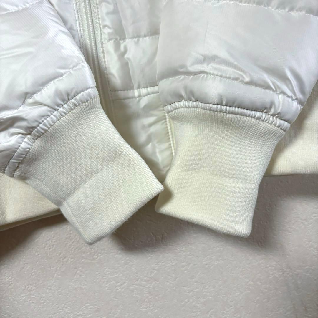 BEAMS GOLF ダウンジャケット　ホワイト　ロゴ　刺繍　S