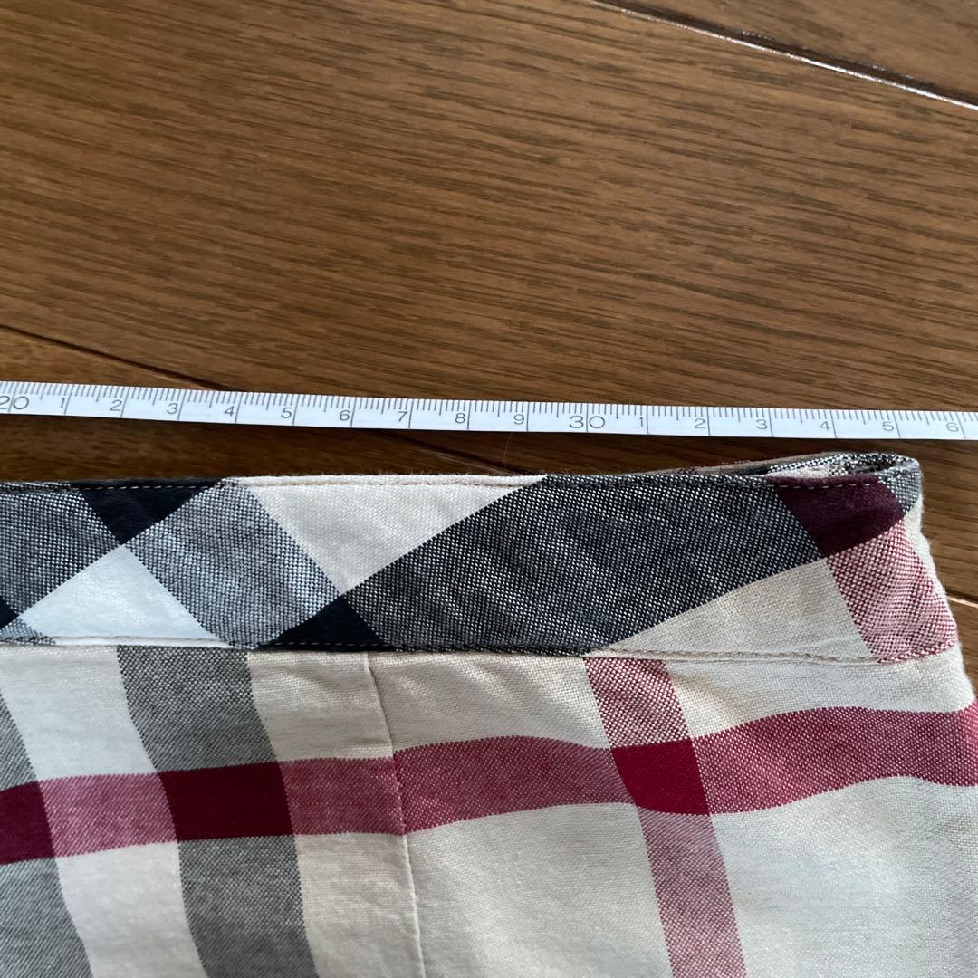 BURBERRY チェック柄 キュロットスカート　S.M