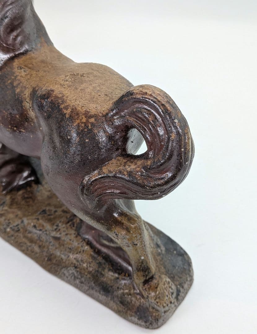 山麓窯 中村朝男 備前焼 午置物 共箱共布栞 干支置物 午年 馬 ウマ 在銘