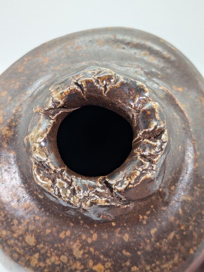 今成研二 備前焼 花器 フラワーベース 花瓶 一輪挿し花入 華道具 茶道具 花生