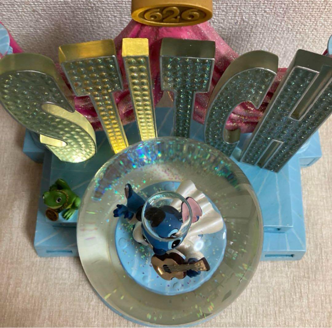 希少 スノードーム オルゴール リロ＆スティッチ 626 エルビスプレスリー