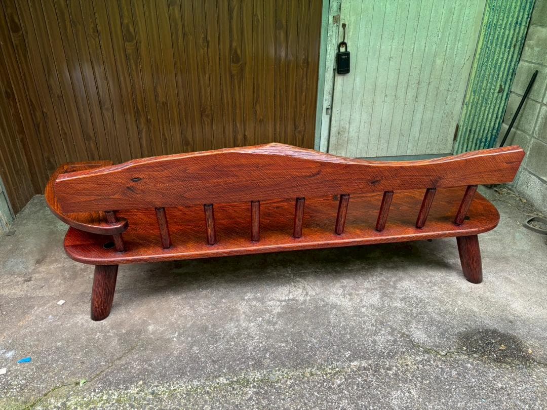 ベンチチェア 工房 我楽堂 無垢材 漆仕上げ 長椅子 民藝 幅190cm