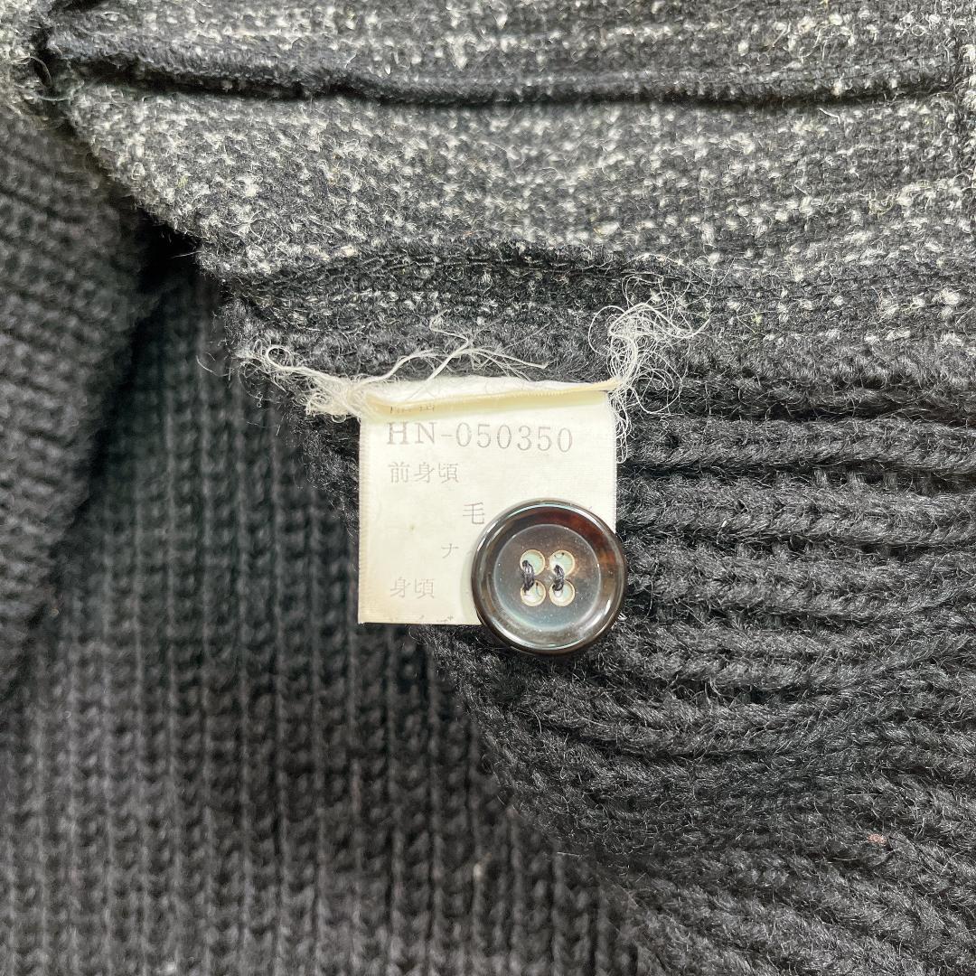 COMME des GARÇONS HOMME ニット ベスト 黒×グレー