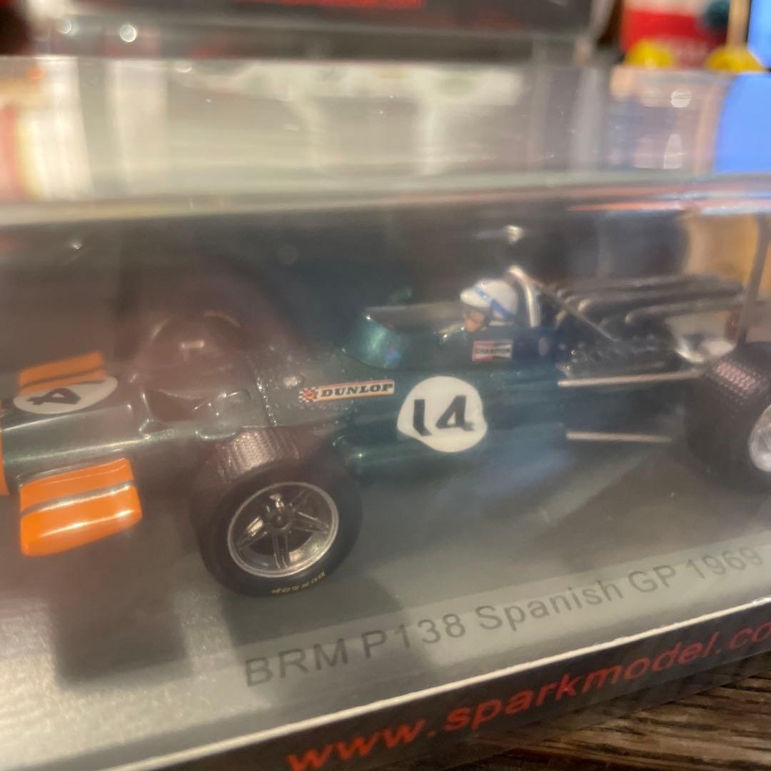 絶版　1/43 BRM P138 1969 スペインGP5位 J.サーティース