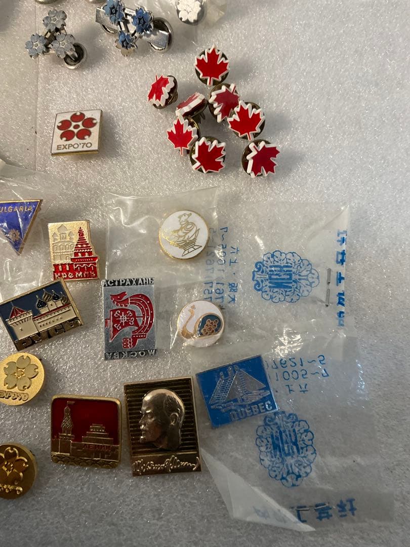 昭和レトロ EXPO'70 大阪万博 バッジ 海外パビリオン他（38点