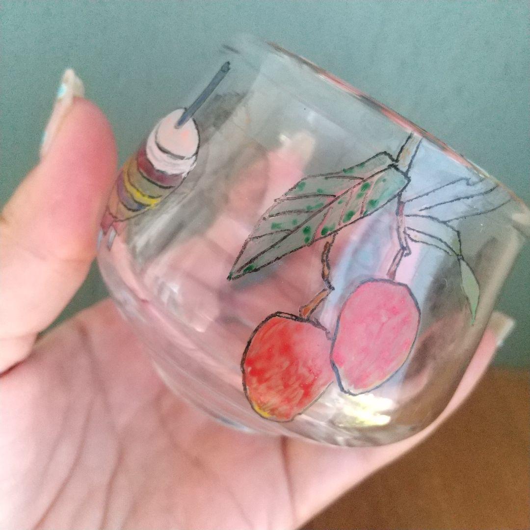 美品木越あいしりとり文グラスネコマウンテンゴリラガラス作家