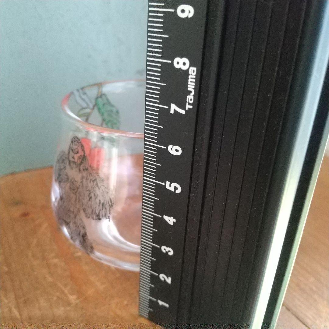 美品木越あいしりとり文グラスネコマウンテンゴリラガラス作家