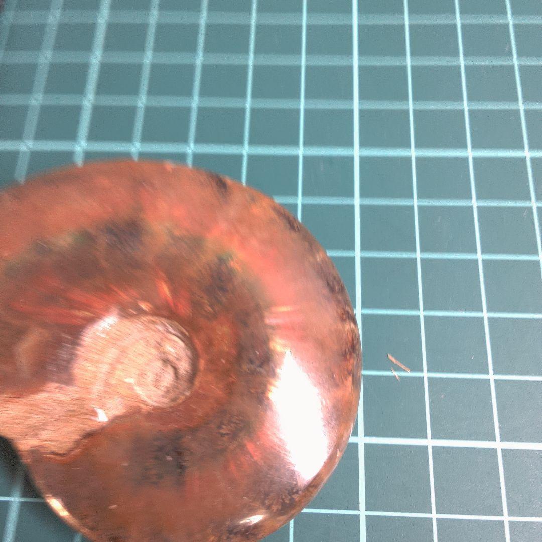 小物1 アンモナイト化石 赤褐色