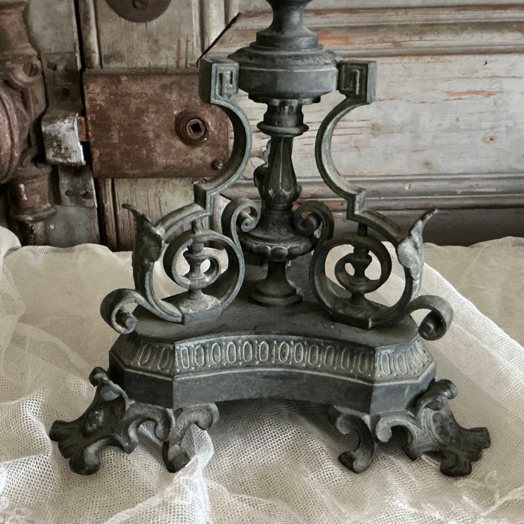 19世紀中期 フランスアンティーク 祭壇用大きな燭台 教会 キャンドル